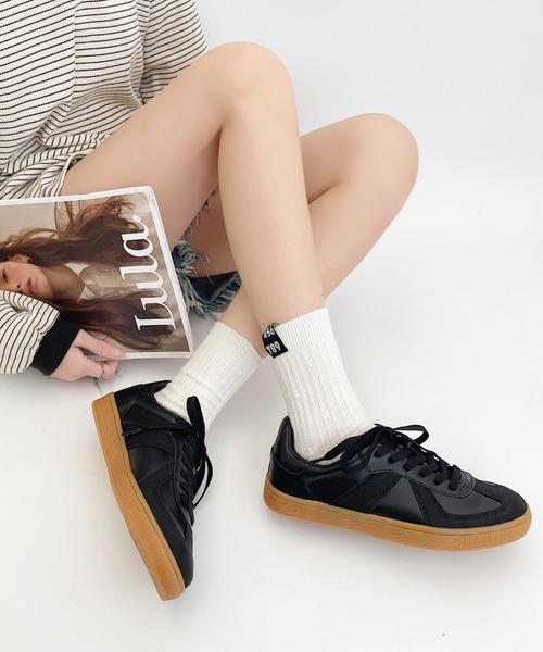 「Shoes in Closet」 ローカットスニーカー M ブラック レディース_画像4