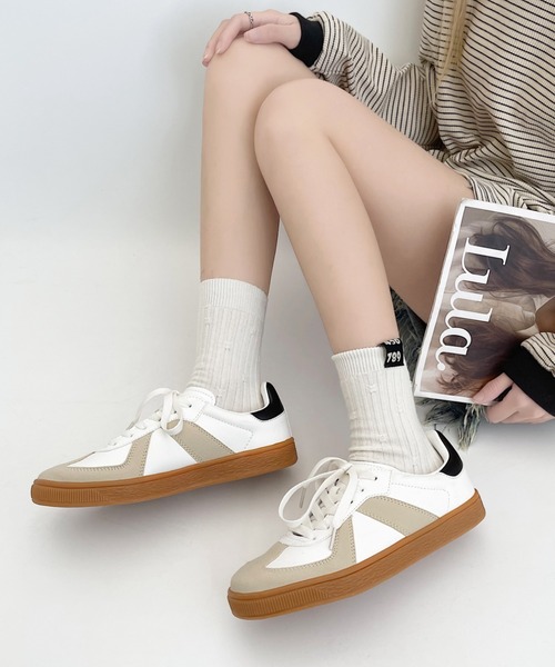 「Shoes in Closet」 ローカットスニーカー M ブラック レディース_画像8