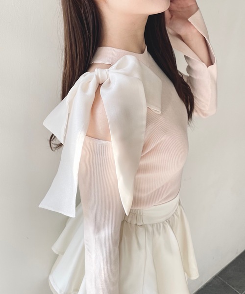 「NOMAE」 長袖ニット FREE ホワイト レディース_画像7