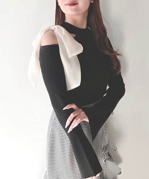 「NOMAE」 長袖ニット FREE ホワイト レディース_画像9