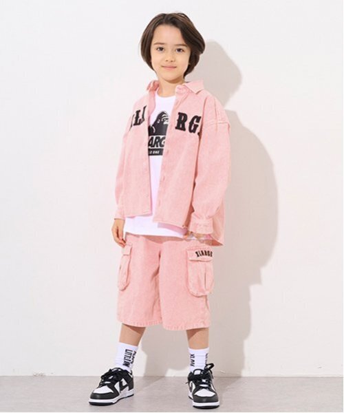 「XLARGE KIDS」 「KIDS」長袖シャツ 130cm ピンク キッズ_画像5