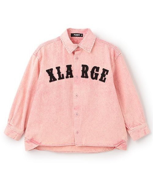 「XLARGE KIDS」 「KIDS」長袖シャツ 130cm ピンク キッズ_画像7
