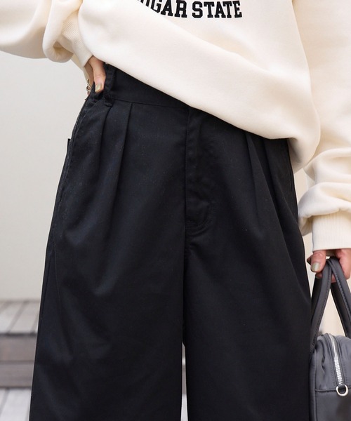 「THE CRAFT CREW PRODUCTS」 チノパンツ L チャコールグレー レディース_画像7