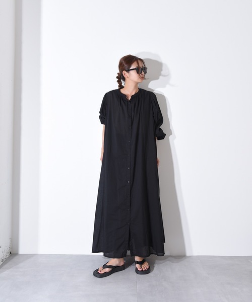 「folka」 長袖ワンピース FREE ライトグレー レディース_画像2