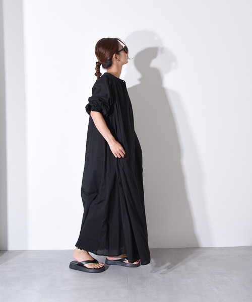 「folka」 長袖ワンピース FREE ライトグレー レディース_画像3