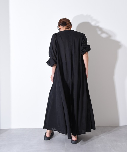 「folka」 長袖ワンピース FREE ライトグレー レディース_画像4