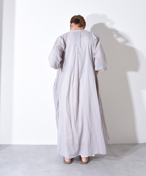 「folka」 長袖ワンピース FREE ライトグレー レディース_画像7