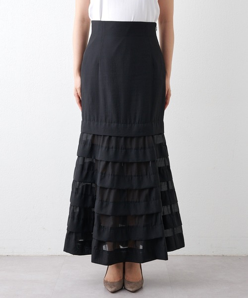 Whim Gazette（ウィム ガゼット） スカート オーガンジーマーメイド