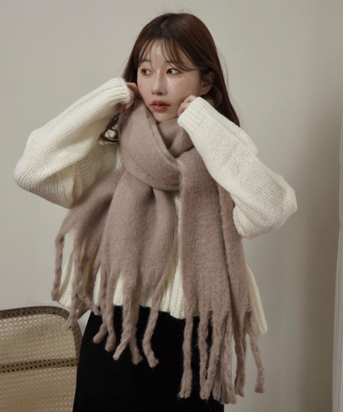 TOMFORD ウール混紡 マフラー 未使用 I_am（アイアム） マフラー ストール soft brushed volume muffler