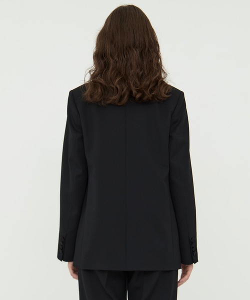 CINOH（チノ） ジャケット ノーカラージャケット BLACK FORMAL NO