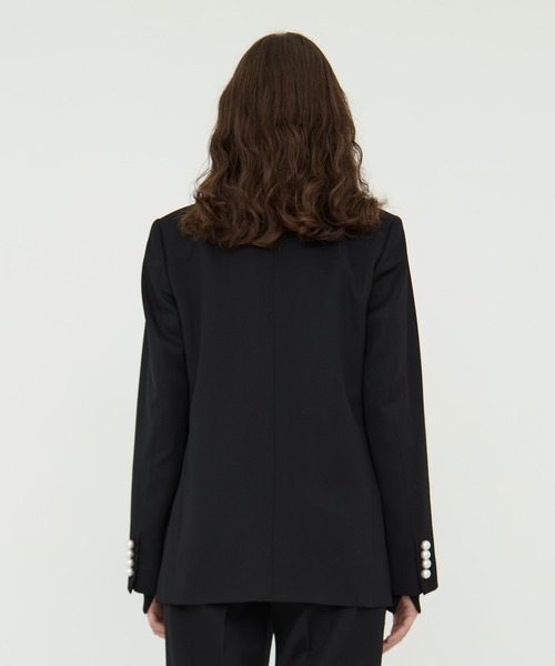 CINOH（チノ） ジャケット ノーカラージャケット BLACK FORMAL NO