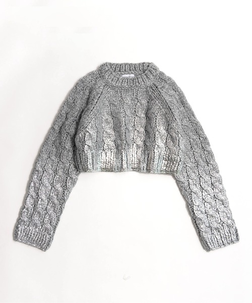 「MAISON SPECIAL」 長袖ニット FREE ブラック レディース_画像3