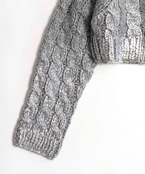 「MAISON SPECIAL」 長袖ニット FREE ブラック レディース_画像6