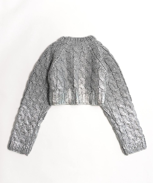 「MAISON SPECIAL」 長袖ニット FREE ブラック レディース_画像7