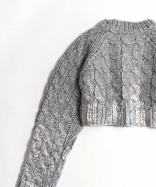 「MAISON SPECIAL」 長袖ニット FREE ブラック レディース_画像9