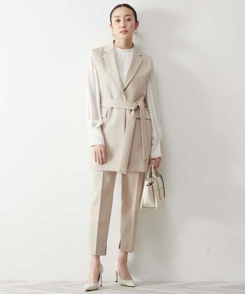 「TIARA」 長袖ブラウス FREE ネイビー レディース_画像7