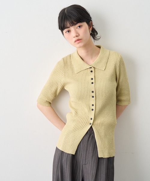 NOGLE カーディガン 半袖 「NOGLE/ノグル」半袖サマーブークレ
