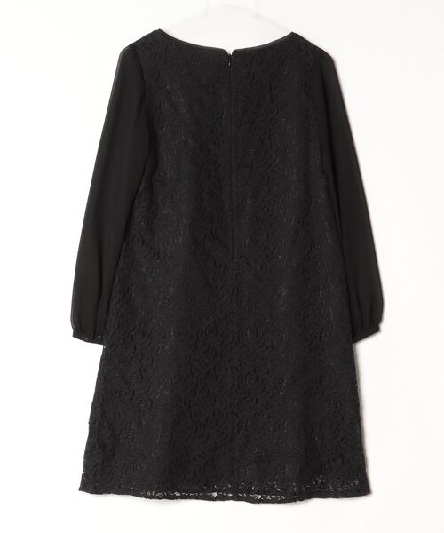 「LAPIS LUCE PER BEAMS」 長袖ワンピース 38 ブラック レディース_画像2