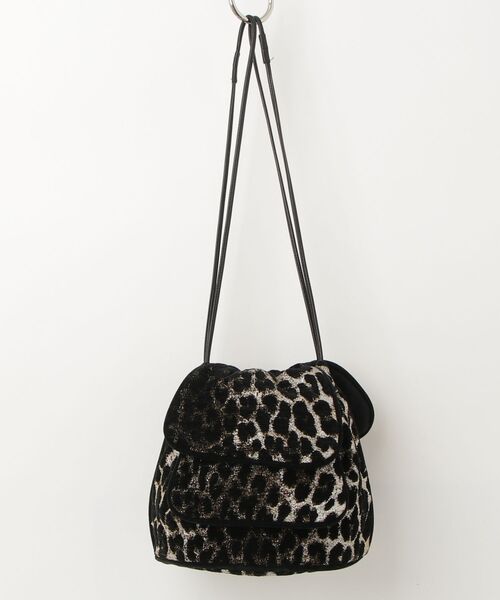 「LUDLOW」 レオパードトートバッグ - ブラック レディース_画像2