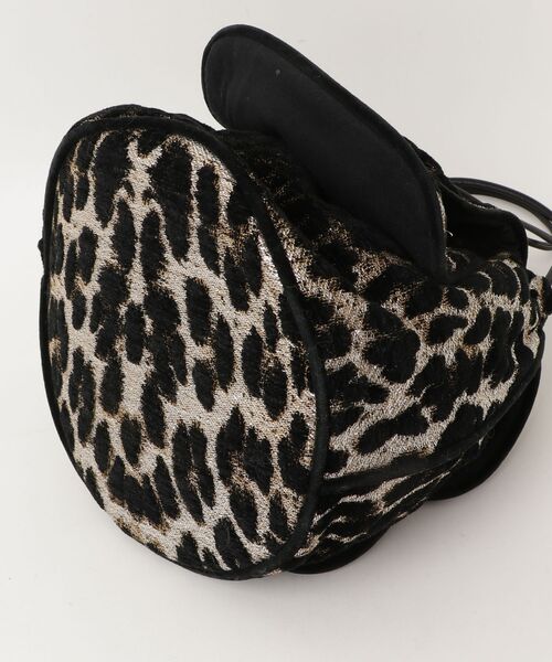 「LUDLOW」 レオパードトートバッグ - ブラック レディース_画像3