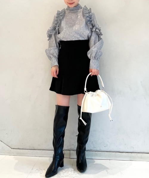 「SNIDEL」 長袖ブラウス ONE SIZE グレー レディース_画像8