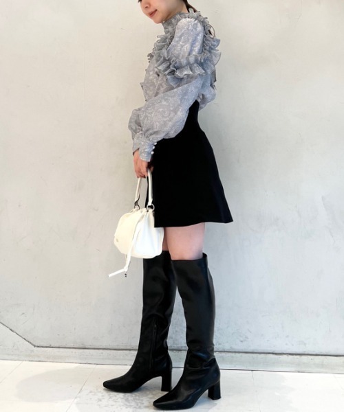 「SNIDEL」 長袖ブラウス ONE SIZE グレー レディース_画像9