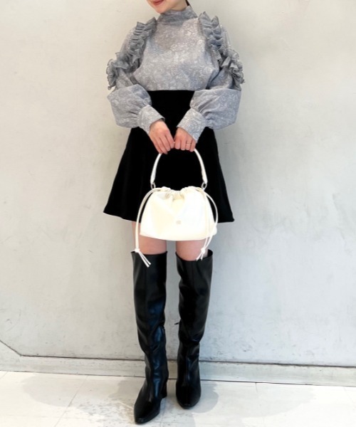 「SNIDEL」 長袖ブラウス ONE SIZE グレー レディース_画像10