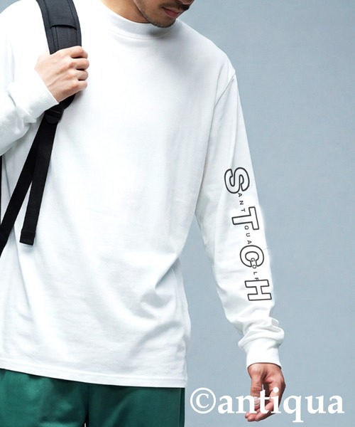 antiqua（アンティカ） antiqua tシャツ 「STCH」ロゴ ロンT