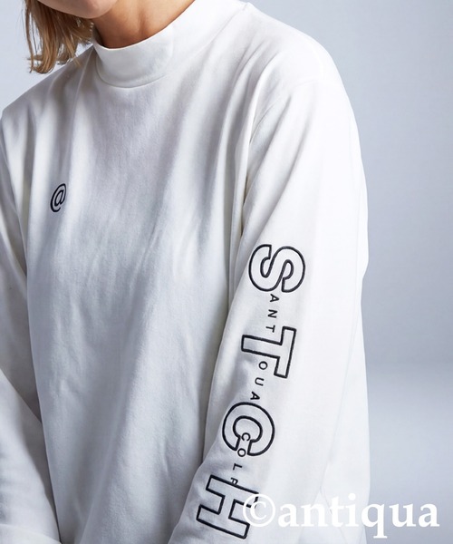 antiqua（アンティカ） antiqua tシャツ 「STCH」ロゴ ロンT