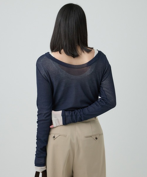 「Chaos」 長袖カットソー FREE ミント レディース_画像8