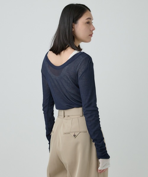 「Chaos」 長袖カットソー FREE ミント レディース_画像9