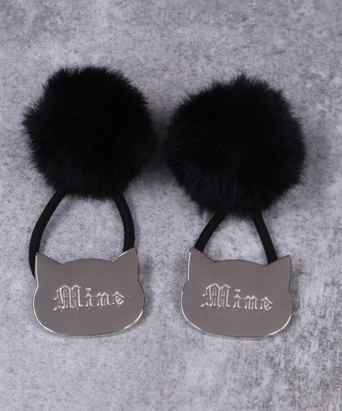 mine by LAFARY ヘアゴム ポンポン猫ヘアゴム : ZOZOTOWN Yahoo!店