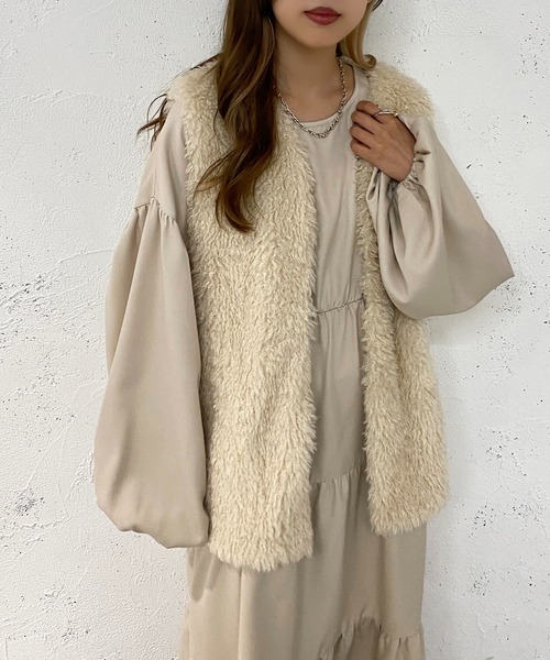 「apres jour mignon」 長袖ワンピース X-LARGE ブラック レディース_画像8