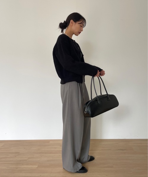 「Didot.showroom」 ニットカーディガン FREE レッド レディース_画像3