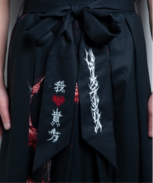 DEVOA 初期　ハカマパンツ　ブラック DEVOA（デヴォア） PTJ-SHDC Balloon pants SILK / Washi バルーンパンツ
