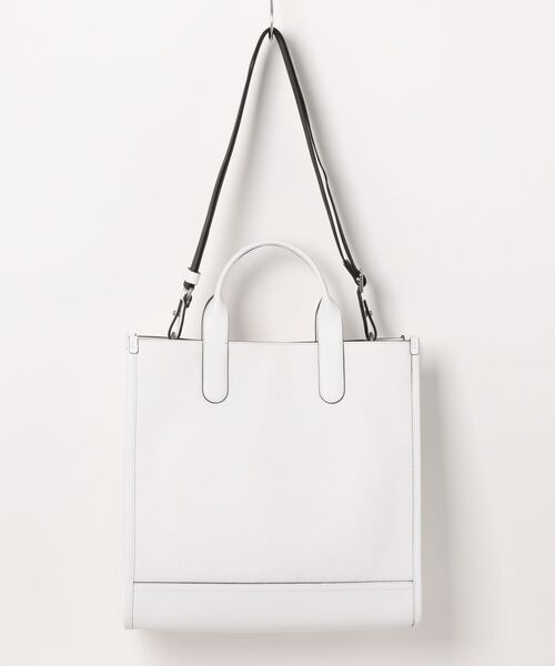 【正規品】MICHAEL KORS 2way トート・ハンドバッグ　ホワイト MICHAEL KORS（マイケルコース） 2WAYバッグ FREE ホワイト メンズ