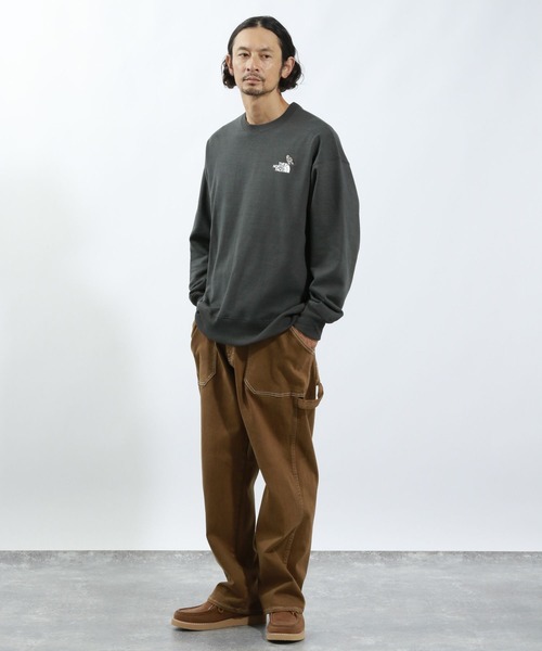 「THE NORTH FACE」 スウェットカットソー LARGE ブラック メンズの画像