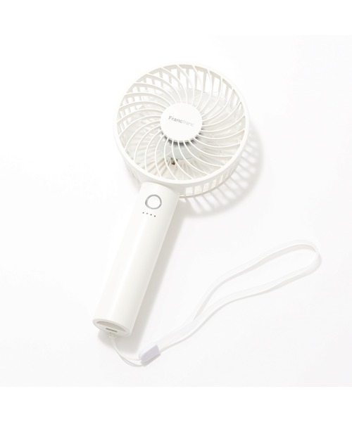 Francfranc ハンディファン ホワイト 充電式 携帯扇風機 Francfranc（フランフラン） 「2026年モデル」フレ ハンディファン