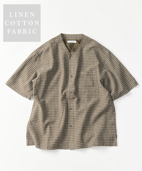 FREAK'S STORE（フリークスストア） シャツ LINEN COTTON V NECK SHIRT