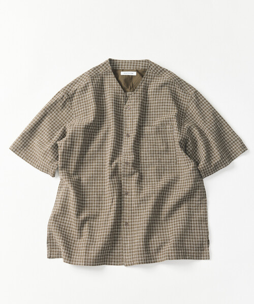 FREAK'S STORE（フリークスストア） シャツ 半袖 LINEN COTTON V NECK