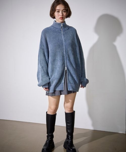 「PBLIM」 ニットカーディガン SMALL ブラック レディース_画像4