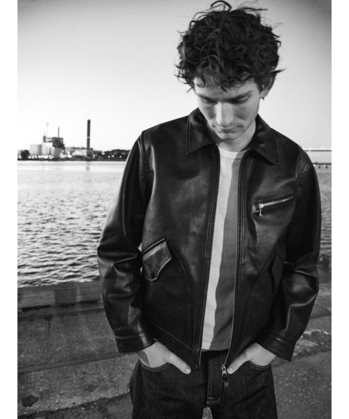 Nudie Jeans（ヌーディージーンズ） 革ジャン ライダース Blake Zip
