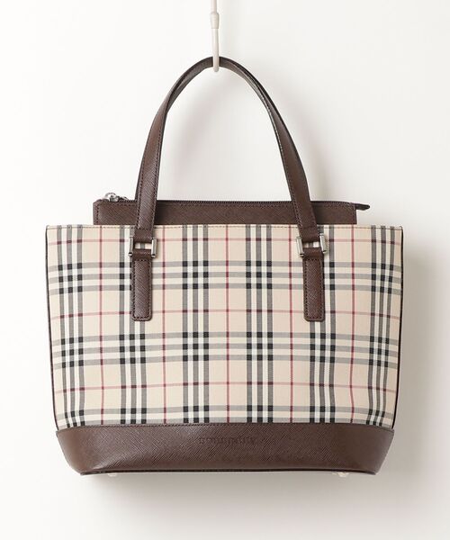美品✨バーバリー ハンドバッグ ノバチェック ベージュ 肩掛け BURBERRY（バーバリー） ノバチェック柄 ハンドバッグ - ベージュ