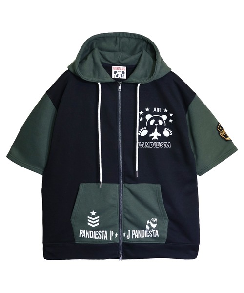 PANDIESTA（パンディエスタ） パーカー ミリタリー切替ZIPパーカー(M2