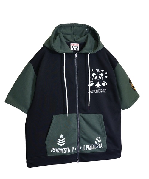 PANDIESTA（パンディエスタ） パーカー ミリタリー切替ZIPパーカー(M2
