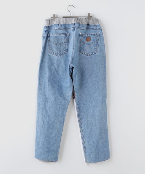 ワイドパンツ ジーンズ DISCOVERED / ディスカバード Sweat x Denim Pants メンズ レディースの画像