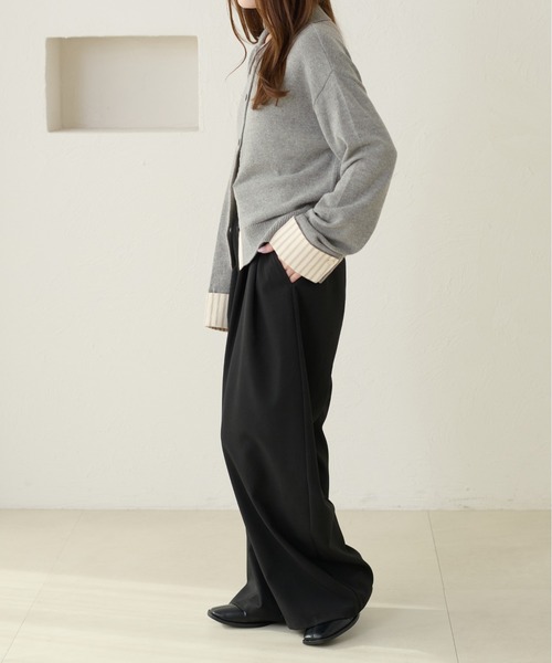 「apres jour clair」 ニットカーディガン X-LARGE アイボリー レディース_画像4