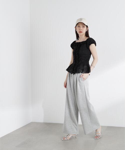 tシャツ 「ａ」レースフリルカットソー / 1216169501 レディースの画像