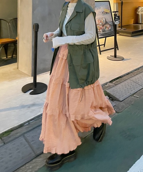 「Alley by w closet」 キャミソールワンピース FREE ピンク レディース_画像5