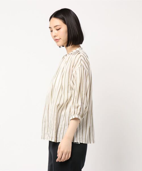 「LE GLAZIK」 7分袖ブラウス ONE SIZE ベージュ レディース_画像3